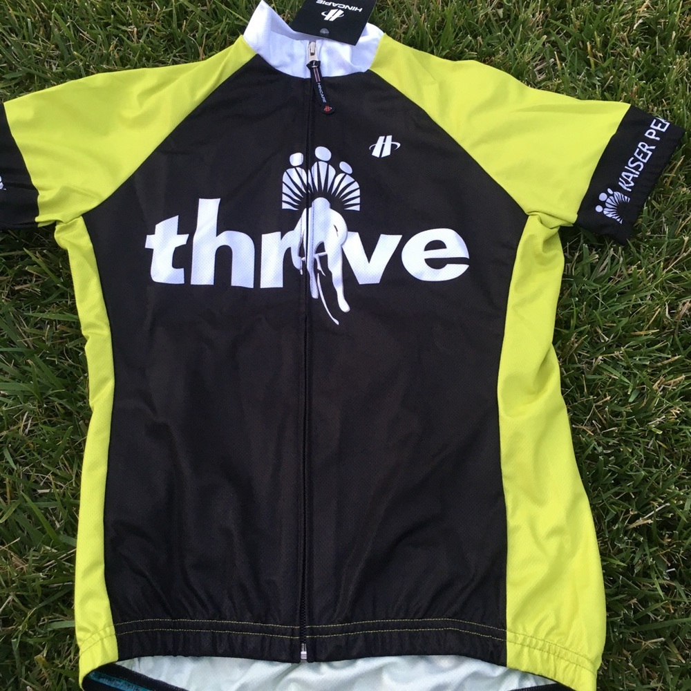 NWT nice neon green Kaiser biking shirt